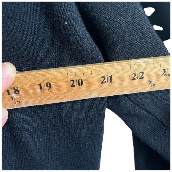 Koos of course Sweater buttoned pockets silk detailing sz small S - Picture 14 of 14